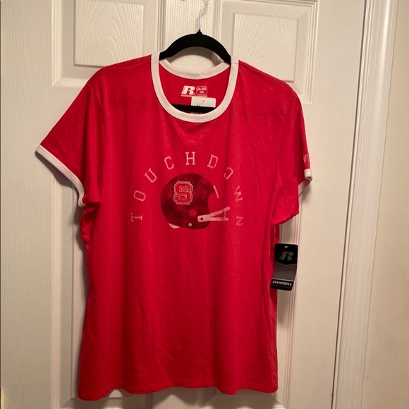 Russell Athletic Tops - Russell Athletic Red Touchdown Women’s Tee…size 2XL